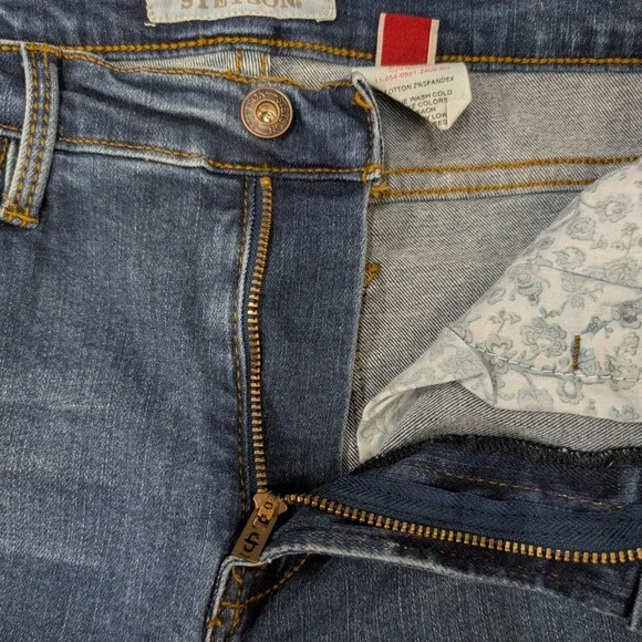 NWT Stetson High Rise Flare Jeans Womens 8 Reg Blue Denim Stretch 11-054-0921 - Picture 11 of 16